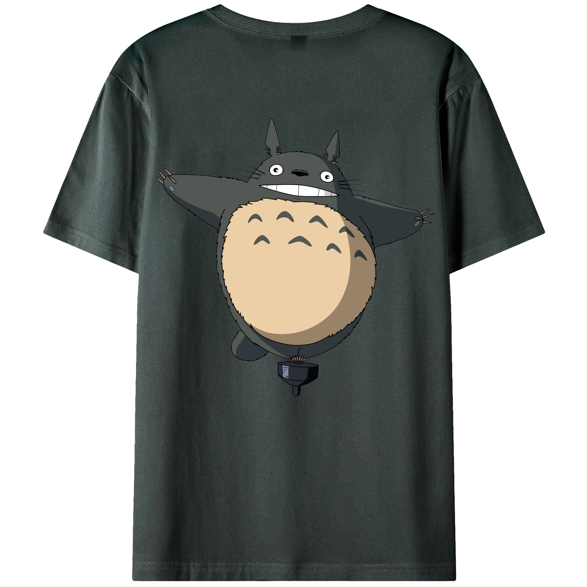 （画像用） となりのトトロ 草壁メイ 草壁サツキ My Neighbor Totoro Satsuki Kusakabe Mei Kusakabe 綿100％ メンズ半袖Tシャツ（バックプリント） 通気性